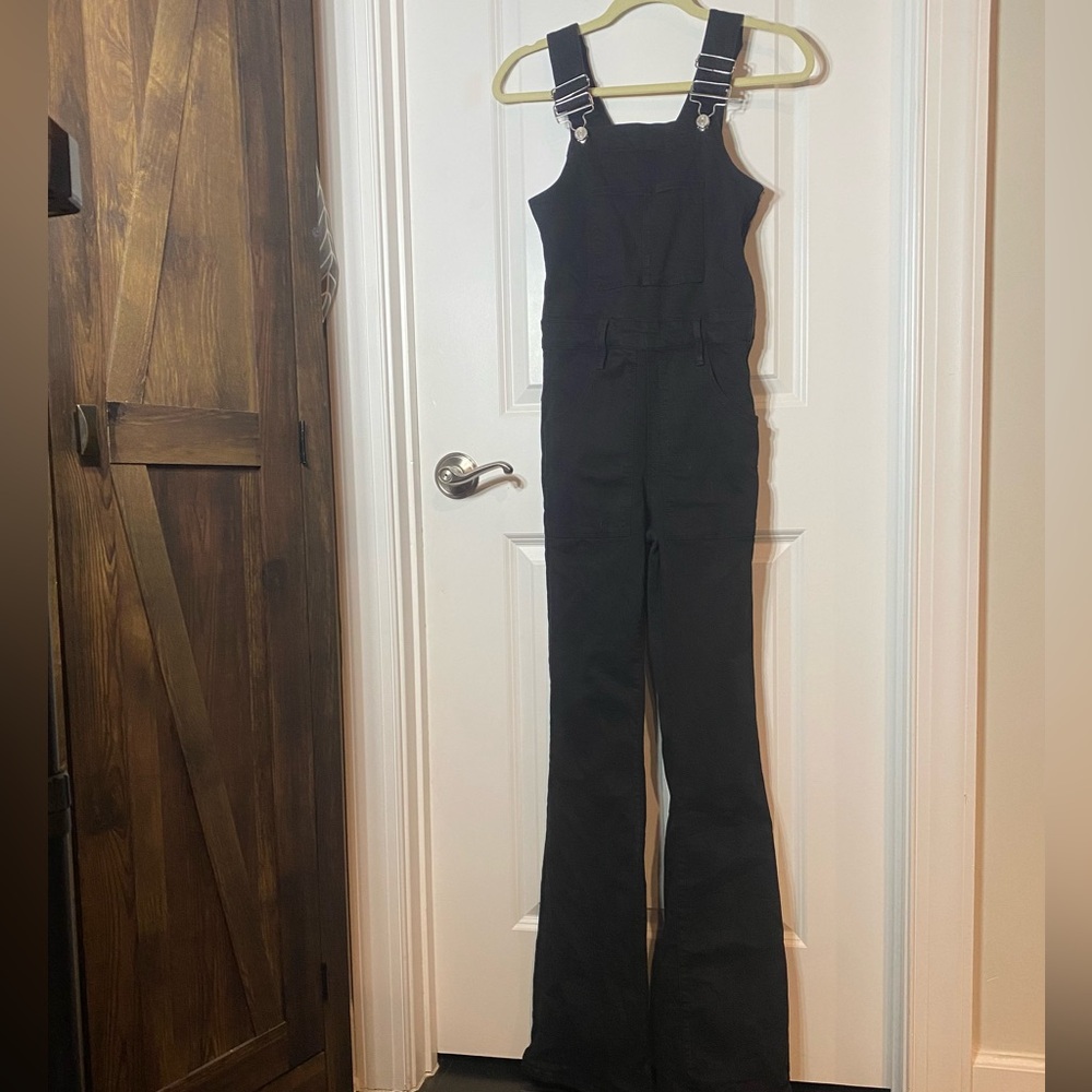 Frame Denim Black Overalls